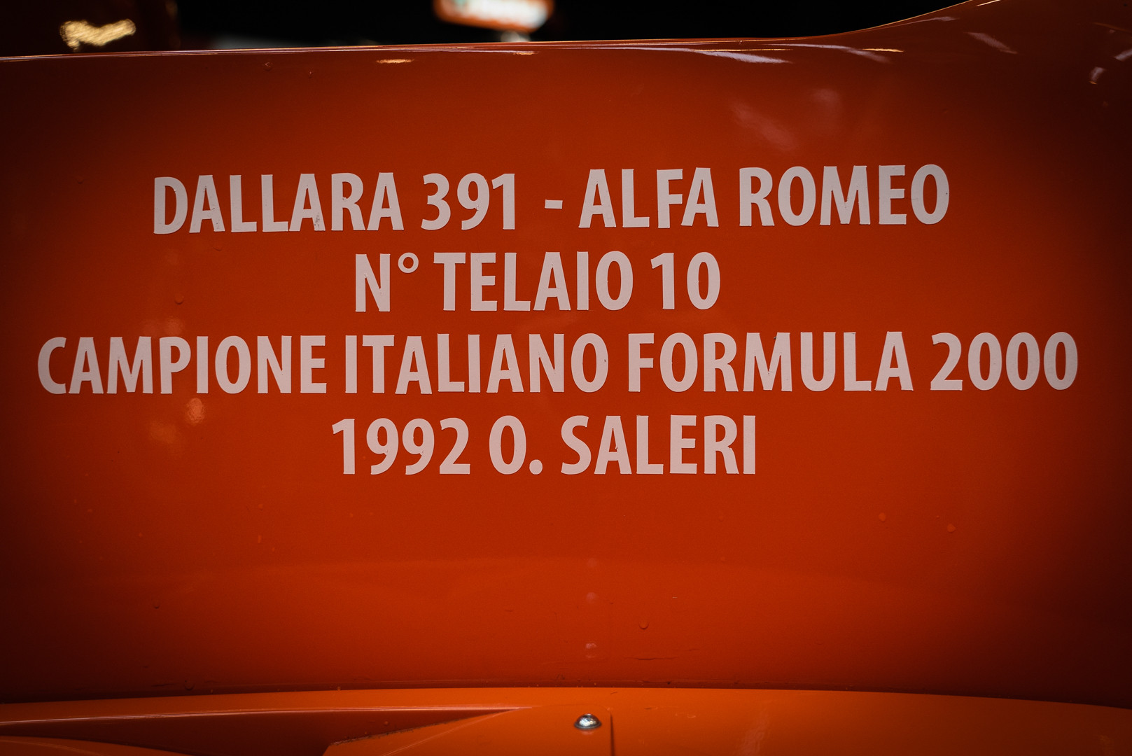 1991 Dallara Alfa Romeo Tipo 391 3