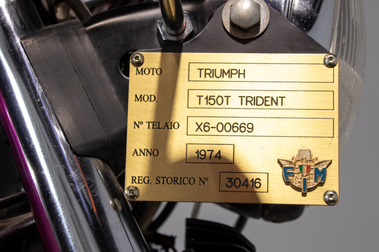 1974 TRIUMPH T 150 T TRIDENT 17
