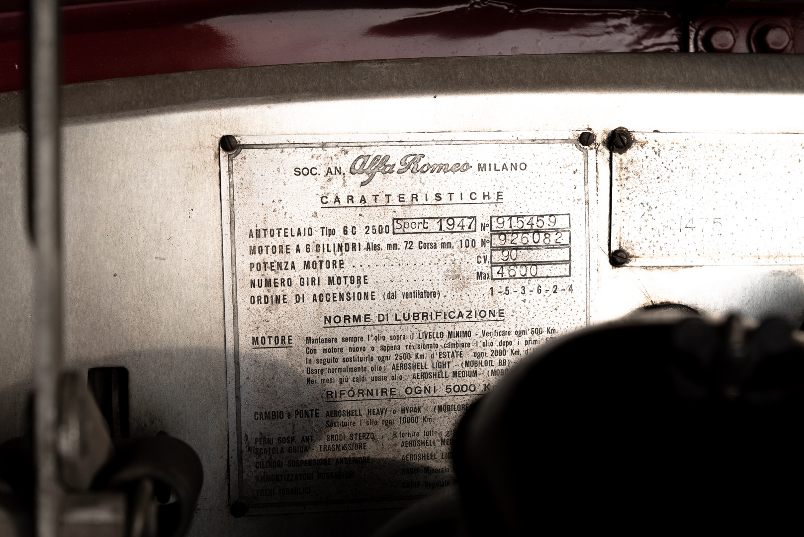 1947 Alfa Romeo Freccia d'oro 6C 2500 Sport 49