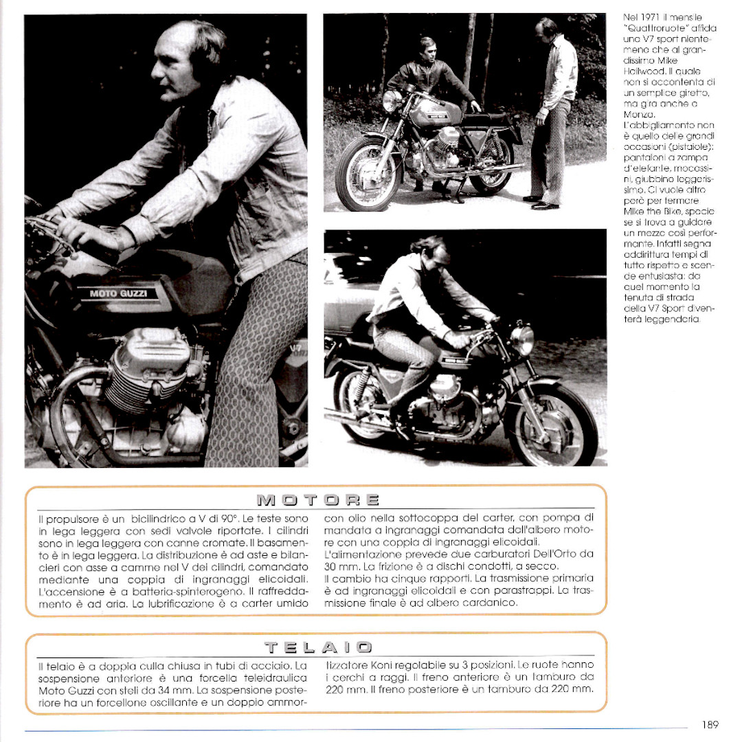 1972 Moto Guzzi V7 Sport Telaio Rosso 42