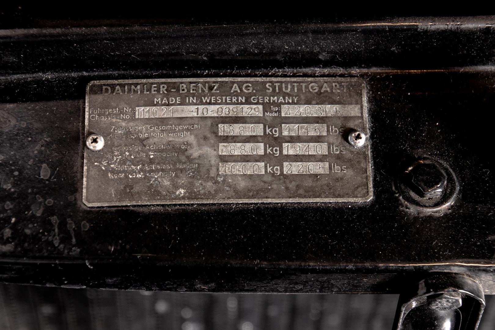 1963 Mercedes-Benz 220 SE 46