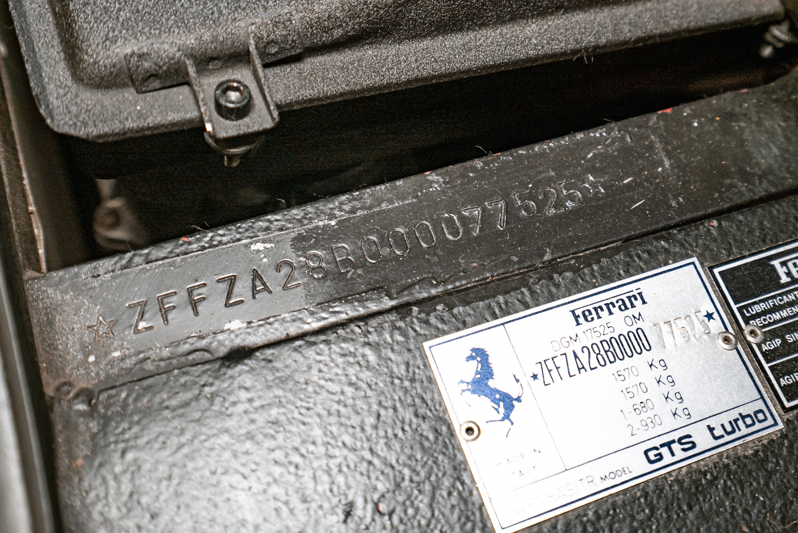 1988 FERRARI 208 GTS TURBO INTERCOOLER 58