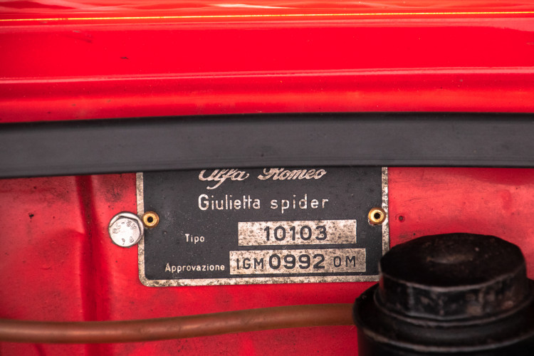1962 Alfa Romeo Giulietta Spider 40