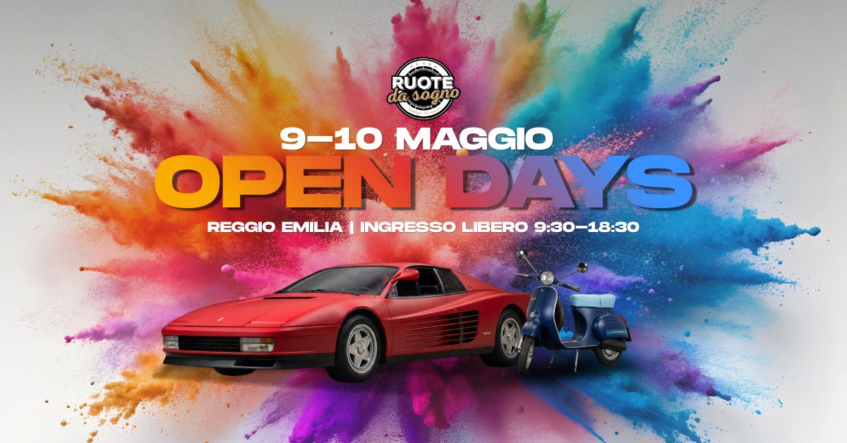OPEN DAYS 09-10 MAGGIO